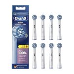 T�tes de brosse de rechange oral - b pro sensitive clean pour brosse � dents �lectrique, paquet de 8, ...