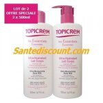 Topicrem les essentiels ultra hydratant lait corps lot 2x500ml