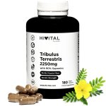 Tribulus terrestris 2250 mg. 180 glules vgtales. 100% naturel avec 90% de saponines. augmente la testostro ...