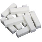 Trixes lot de 10 blocs tampons blancs pour ongles naturels et acrylique Trixes lot de 10 blocs tampons blancs pour ongles naturels et acrylique