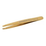 Tweezerman studio collection ultra precision series titanium nitride coated slant, gold Tweezerman studio collection ultra precision series titanium nitride coated slant, gold