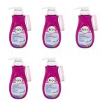 Veet lot de 5 cr�mes d�pilatoire sous la douche corps et jambes - peaux sensibles - 400 ml