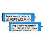 Vhbw 2x batterie compatible avec panasonic es - la12, es - ga21, es - ga20, esga20, esga21, es - el9a ...