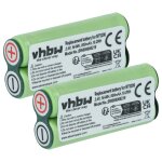 Vhbw 2x batterie compatible avec remington 8b11l, 457, 10468, 7bfsl1, 5bf1(m), 6bl2, 4b3, pg - 250 rasoir ...