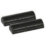 Vhbw 2x bloc de lames compatible avec braun synchron plus de luxe, plus rasoir, noir / argent