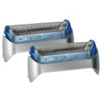 Vhbw 2x grille compatible avec braun z50, cruzer6 face, z20, z30, z40, z60, z70 rasoir �lectrique + cadre, ...