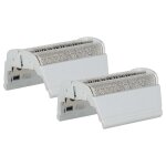 Vhbw 2x grille double remplacement pour braun sb505, 31b, 31s pour rasoir lectrique + cadre, argent ...