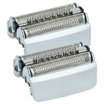 Vhbw 2x t�tes de rasoir remplacement pour braun 83m pour rasoir �lectrique, argent�