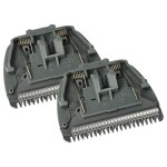 Vhbw 2x tte de rasoir remplacement pour panasonic wer9602y, wer9602 pour rasoir, gris