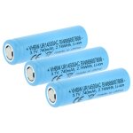 Vhbw 3x batterie compatible avec braun 50 - m1200s, 50 - m1000s, 50 - b1200s, 50 - b1820s, 50 - m1850s ...