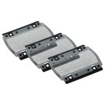 Vhbw 3x grille de rasoir compatible avec braun 370, 350, 375, pocketgo twist e - razor, 5614, 5615, p10, ...