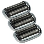 Vhbw 3x t�tes de rasoir de remplacement compatible avec braun s�rie 7 rasoir �lectrique, noir / blanc ...