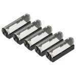 Vhbw 5x grille compatible avec braun micron vario 3 rasoir lectrique + cadre, noir / argent