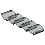 Vhbw 5x grille de rasoir compatible avec braun pocket twist rasoir, noir / argent�