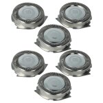 Vhbw 6x t�tes de rasoir remplacement pour philips hq6 pour rasoir �lectrique, argent�