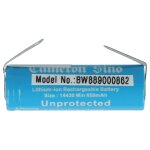 Vhbw batterie remplacement pour philips 1607420908993 pour brosse nettoyante visage (650mah, 3, 7v, li ...