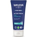 Weleda gel douche energisant 3 en 1 active fresh pour homme � parfum bois� eucalyptus romarin v�tiver, ...