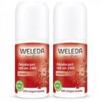 Weleda grenade d�odorant roll - on 24h lot de 2 x 50ml