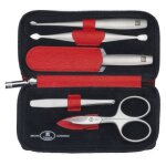 Zwilling - 97094 - 002 - 0 - manicure twinox - etui a manucure - cuir de boeuf - rouge