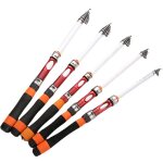 1. 8 / 2. 1 / 2. 4 / 2. 7 / 3. 0m tlescopique mini cannes a pche super dur en acier au carbone rivires ...