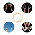 1 anneau de fitness en bouleau 28 mm 32 mm, corde de levage non incluse, pour entranement et exercice ...