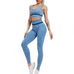 1 ensemble de leggings et soutien - gorge de sport, en polyester, style pratique concis, pour la gymnastique, ...