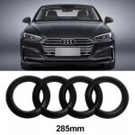 1 * s insigne badge logo embl�me avant 285�99mm noir mat compatible audi a6 c7 q3 q5 q7