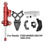 Model 1 kit d'invite de montage d'amortisseur de direction, pour honda cbr1000rr abs sp 2008 2009 2010 ...