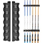 1 pair fishing rod holder, fishing rod holder for wall garage boat (horizontal)