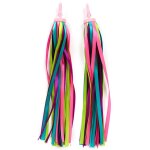 1 paire de banderoles de guidon de vlo pour enfants, rubans de glands colors, accessoires de tricycle ...