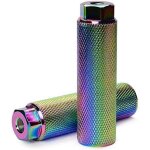 1 paire bike pegs antidérapantes en alliage d'aluminium, bmx pegs, repose - pieds cylindriques pour vélos ... 1 paire bike pegs antidérapantes en alliage d'aluminium, bmx pegs, repose - pieds cylindriques pour vélos ...