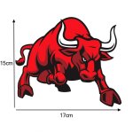 1 paire en col�re taureau autocollant r�fl�chissant vinyle voiture autocollants v�hicule style amovible ...