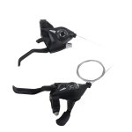 1 paire ef51 24 vitesses vlo levier de frein manette de vitesse en alliage d'aluminium vtt vtt gauche ...