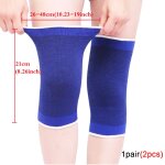 1 paire de genouillres elastiques bleues, attelle de soutien du genou, arthrite des jambes, blessure, ...