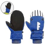 1 paire kid gants d'hiver mitaine pour tout - petits, ski boy snow girl imperm�able a l'eau - bleu - ...