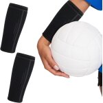 1 paire de manchons de volleyball noir unisexe prot�ge - bras de volleyball manchon de compression bras ...