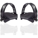 1 paire de pédales de vélo d'appartement avec sangles pour vélo stationnaire antidérapantes 1 paire de pédales de vélo d'appartement avec sangles pour vélo stationnaire antidérapantes