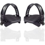 1 paire de pédales de vélo d'appartement avec sangles pour vélo stationnaire antidérapantes 1 paire de pédales de vélo d'appartement avec sangles pour vélo stationnaire antidérapantes