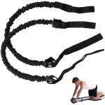 1 paire de roue abdominale a tirer avec corde de traction pour roue de musculation auxiliaire, bandes ...