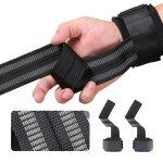 1 paire de sangles de traction antidrapantes, enveloppements de poignet absorbant fitness pour haltre ...