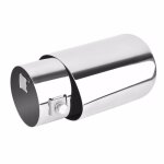 1 paire universel en acier inoxydable tuyau d'chappement de voiture silencieux couvre pour fiat audi ...
