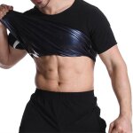 1 pices hommes shapewear hommes fitness sweat costume faonnage grande taille gilet sport contrle abdominal ...