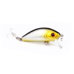 1 pices minnow leurres de pche 50mm4. 2g d'eau dur appt gabarit 3d yeux manivelle appt carpe bar ...