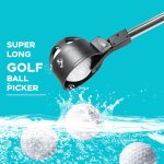 1 retriever de balle de golf tlescopique en acier inoxydable pour l'eau avec outil de saisie de putter ...
