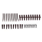 1 set / 40 pices pour carpe pche rigs carpe plomb clips pche changement rapide clips et queue caoutchouc ...