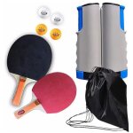 1 set portable tennis de table ping - pong: 1 paire de raquette + filet de ping - pong téléscopique + ... 1 set portable tennis de table ping - pong: 1 paire de raquette + filet de ping - pong téléscopique + ...