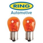 10 ampoules ba15s - 12v - 21w - eclairage orange - clignotants