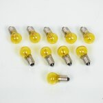10 ampoule jaune 12v 6w a visser culot e10 lampe a vis pour mobylette moto cyclo