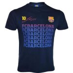 10 ans - t - shirt - fc barcelone - lionel messi - bleu marine - manches courtes - enfant