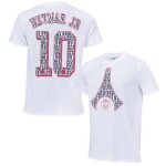 10 ans - t - shirt enfant - psg - neymar jr - blanc - manches courtes - officiel